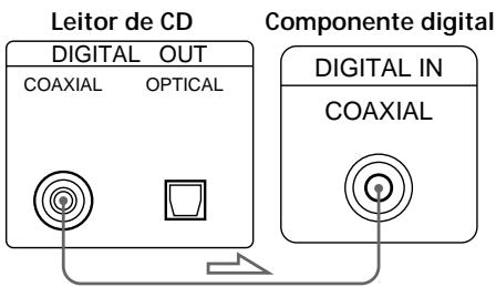 SONY CDP-720 - - Se tiver um componente digital com um conector de entrada digital coaxial - 1