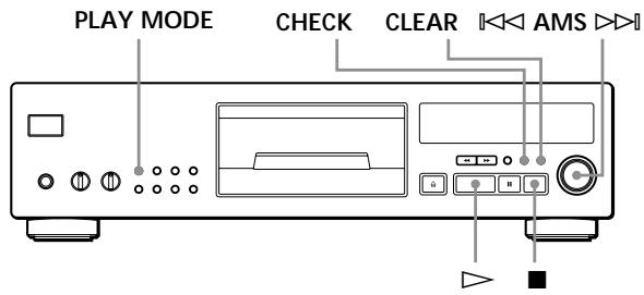 SONY CDP-720 - Skapa egna program (programmerad upppelning) - 1