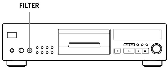 SONY CDP-720 - Anpassa ljudet på musiken (Digital Filter Funktion) - 1