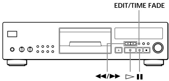 SONY CDP-720 - Aufnehmen einer CD mit Angabe der Bandlänge (Time Edit/Just Edit) - 1
