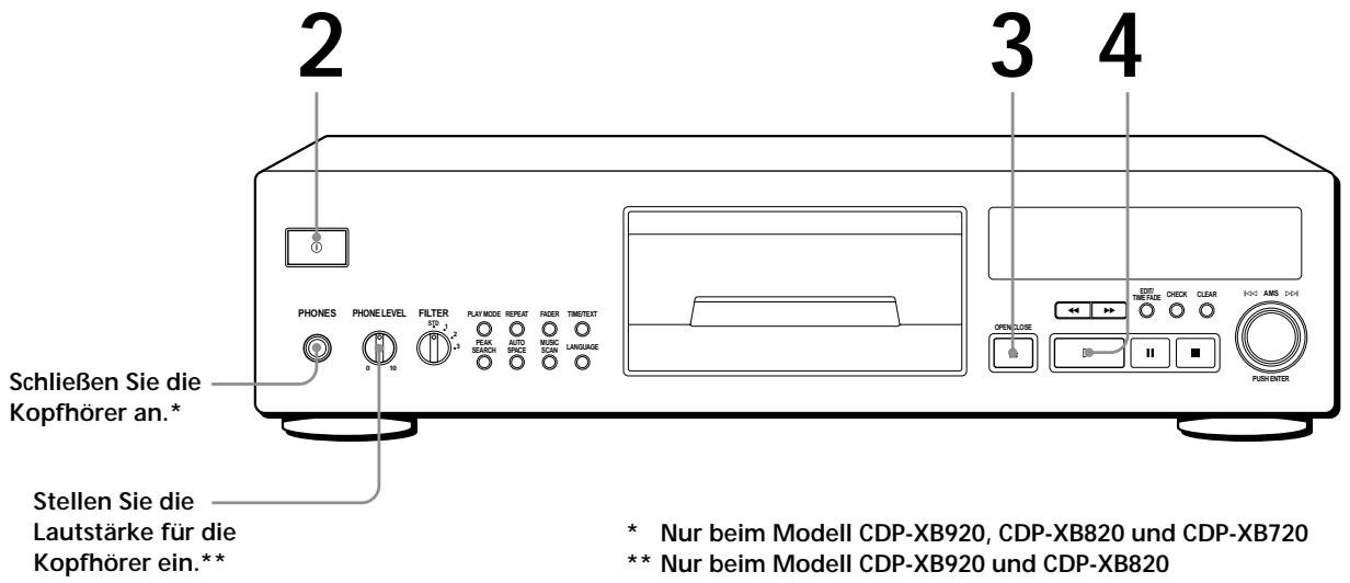 SONY CDP-720 - Wiedergeben einer CD - 1