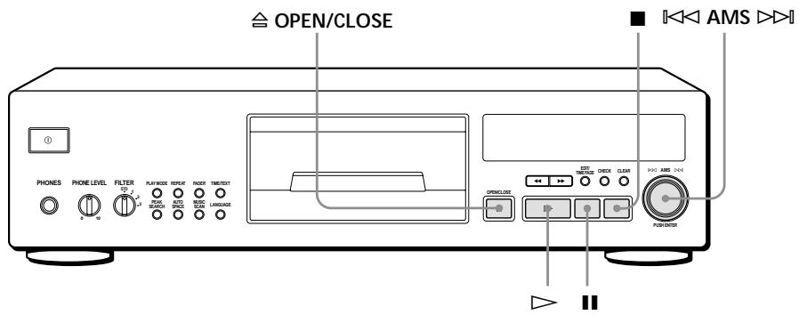 SONY CDP-720 - So beenden Sie die Wiedergabe - 1