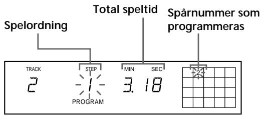 SONY CDP-720 - Skapa ett program på CD-spelaren - 1