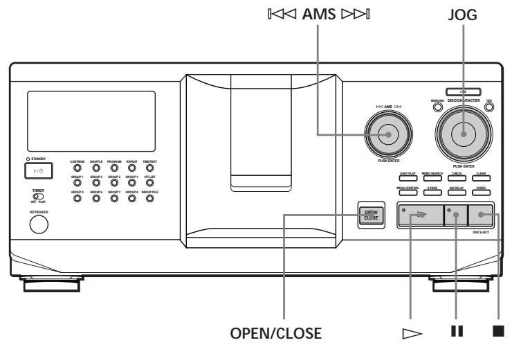 SONY CDP-CX355 - To stop playback - 1