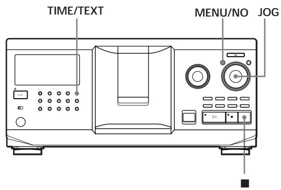 SONY CDP-CX355 - Using the Display - 1