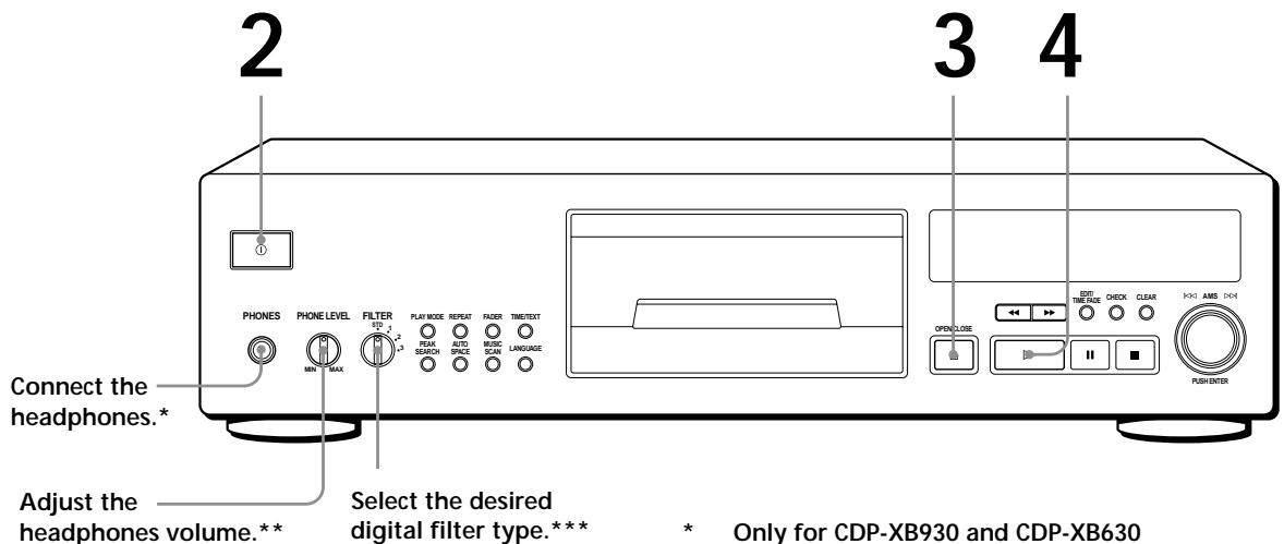 SONY CDP-XB930 - Playing a CD - 1
