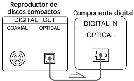 SONY CDP-XB930 - - Si dispone de un componente digital con un conector de entrada digital óptico - 1