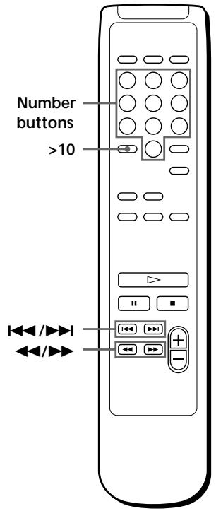 SONY CDP-XB930 - Locating a Specific Track or a Particular Point in a Track - 2