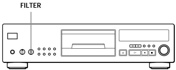 SONY CDP-XB930 - Customising the Sound of Your Music (Digital Filter Function) (Only for CDP-XB930 and CDP-XB930E) - 1