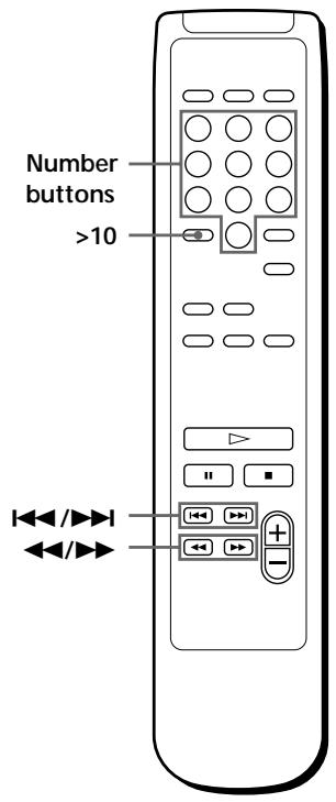 SONY CDP-XB930E - Locating a Specific Track or a Particular Point in a Track - 2