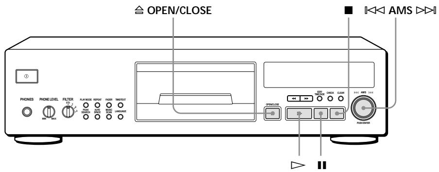 SONY CDP-XB930E - Para detener la reproduccion - 1