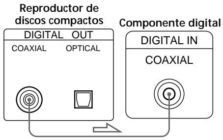 SONY CDP-XB930E - - Si dispone de un componente digital con un conector de entrada digital coaxial (sólo CDP-XB930/XB930E) - 1