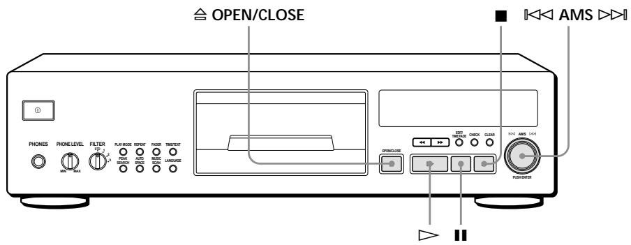SONY CDP-XB930E - To stop playback - 1