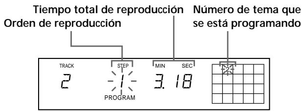 SONY CDP-XB930E - Creación de un programa con el reproductor - 1