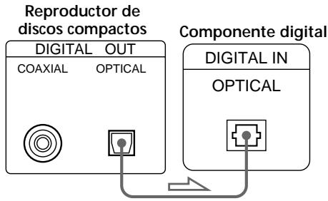 SONY CDP-XB930E - - Si dispone de un componente digital con un conector de entrada digitalóptico - 1