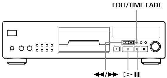 SONY CDP-XB930E - Enregistrement d'un CD en spécifient la longueur de bande (Montage programme/Montage précis) - 1