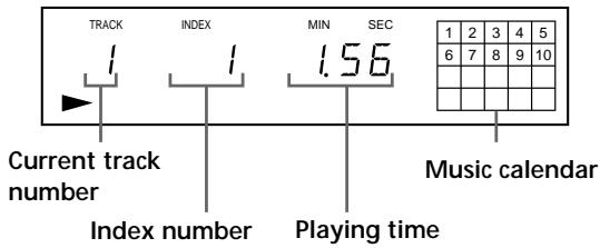 SONY CDP-XE320 - Display information while playing a disc - 1
