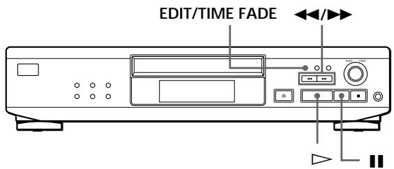 SONY CDP-XE320 - Fondu enchainé de sortie à un instant déterminé (fondu programme) (CDP-XE520 uniquement) - 1