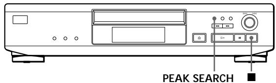 SONY CDP-XE320 - Adjusting the Recording Level (Peak Search) - 2