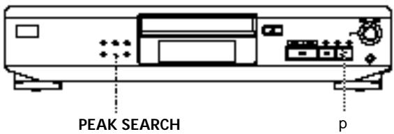 SONY CDP-XE500 - Réglage du niveau d'enregistrement (recherche du niveau de crête) (CDP-XE500 uniquement) - 1