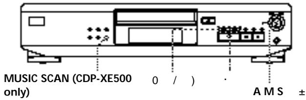 SONY CDP-XE500 - Locating a Specific Track or a Particular Point in a Track - 1