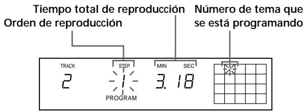 SONY CDP-XE520 - Creación de un programa con el reproductor - 1