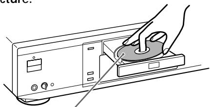 SONY DVP-S530D - Appuyez sur et placez un disque sur le plateau de lecture. - 1