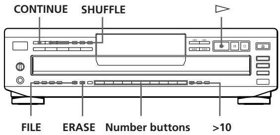 SONY CDP-C661 - Storing Specific Tracks (Delete Bank) - 1