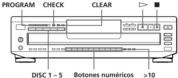 SONY CDP-C661 - Creación de un programa propio (Reproducción de programa) - 1