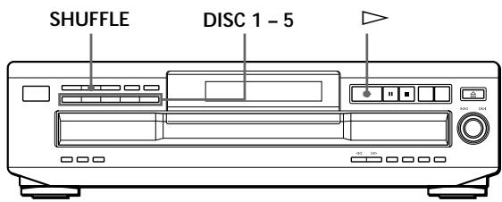 SONY CDP-CE235 - Playing in Random Order (Shuffle Play) - 1
