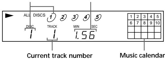 SONY CDP-CE235 - Display information while playing a disc - 1