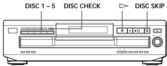 SONY CDP-CE235 - Localisation d'un disque déterminé - 1
