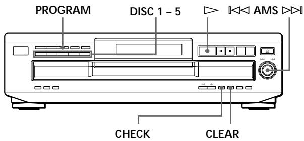 SONY CDP-CE235 - Creating Your Own Program (Program Play) - 1
