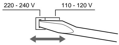 SONY CDP-CE235 - Setting the voltage selector (voltage selector equipped models only) - 1