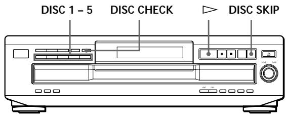 SONY CDP-CE235 - Locating a Specific Disc - 1