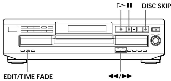 SONY CDP-CE235 - Recording a CD by Specifying Tape Length (Time Edit) - 1
