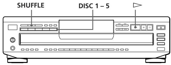 SONY CDP-CE305 - Playing in Random Order (Shuffle Play) - 1