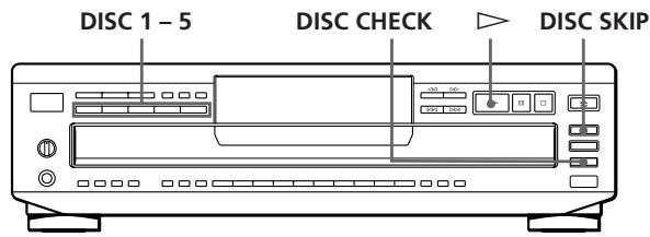SONY CDP-CE305 - Localización de un disco determinado - 1