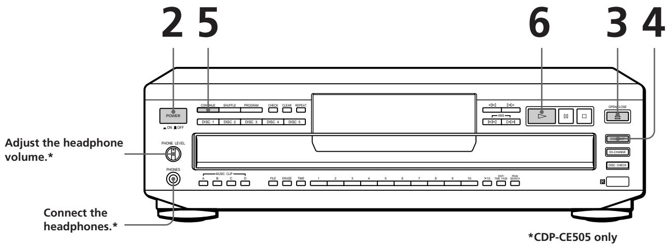 SONY CDP-CE305 - Playing a CD - 1