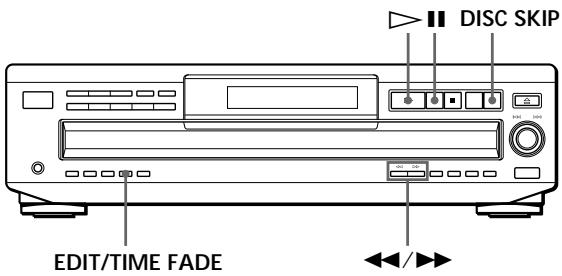 SONY CDP-CE535 - Enregistrement d'un CD en spécifiant la longueur de bande (montage programme) - 1
