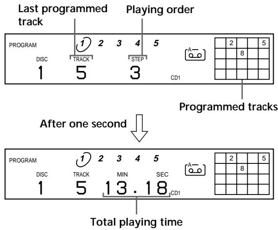 SONY CDP-CE535 - Creating a program on the player - 2