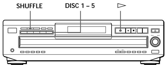 SONY CDP-CE535 - Lecture dans un ordre quelconque (lecture aléatoire) - 1