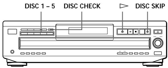 SONY CDP-CE535 - Localisation d'un disque déterminé - 1