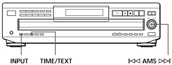 SONY CDP-CE535 - Using the Display - 1