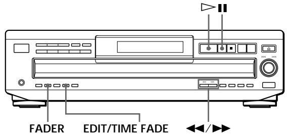 SONY CDP-CE535 - Fondu enchaîné d'entrée et de sortie - 1