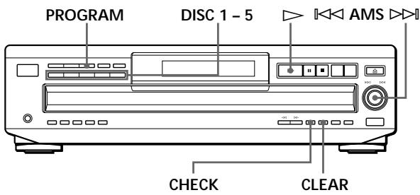 SONY CDP-CE535 - Création de programmes musicaux personnalisés (lecture programmée) - 1