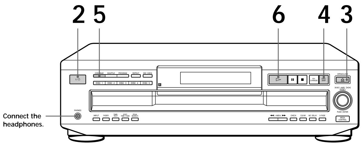 SONY CDP-CE535 - Playing a CD - 1