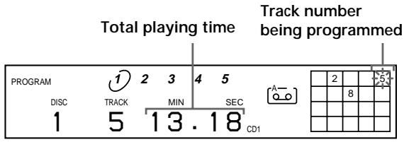 SONY CDP-CE535 - Creating a program on the player - 1