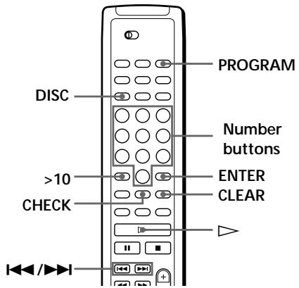 SONY CDP-CE535 - Creating Your Own Program (Program Play) - 2