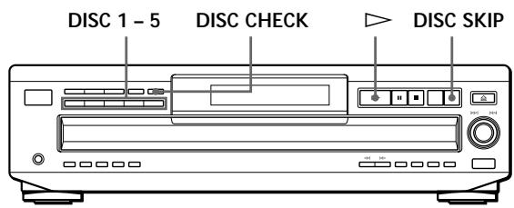 SONY CDP-CE535 - Localización de un disco determinado - 1